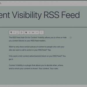 Content Visibility RSS Feed