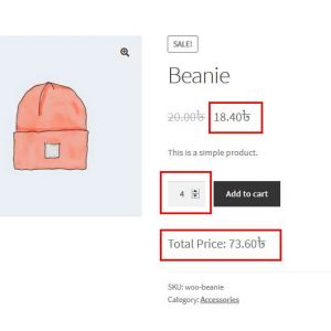 Product Total Price for WooCommerce