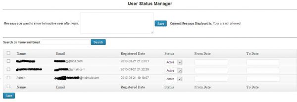 User Status Manager