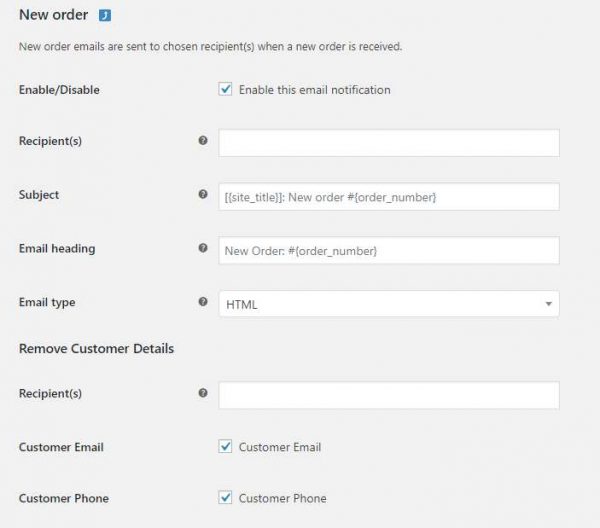 Woocommerce Remove Customer Details From New Order Email