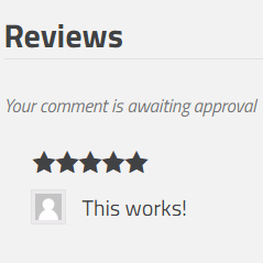 Manually Approved Reviews for WooCommerce