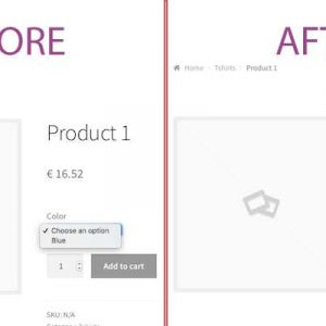 WooCommerce variations Select2