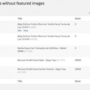 WooCommerce Products without featured images